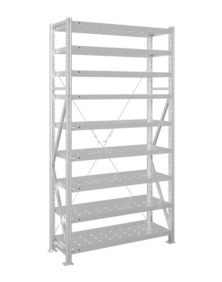 Стеллаж MS U 3000x1500x600 9 полок (300 кг, перф) купить в Туле