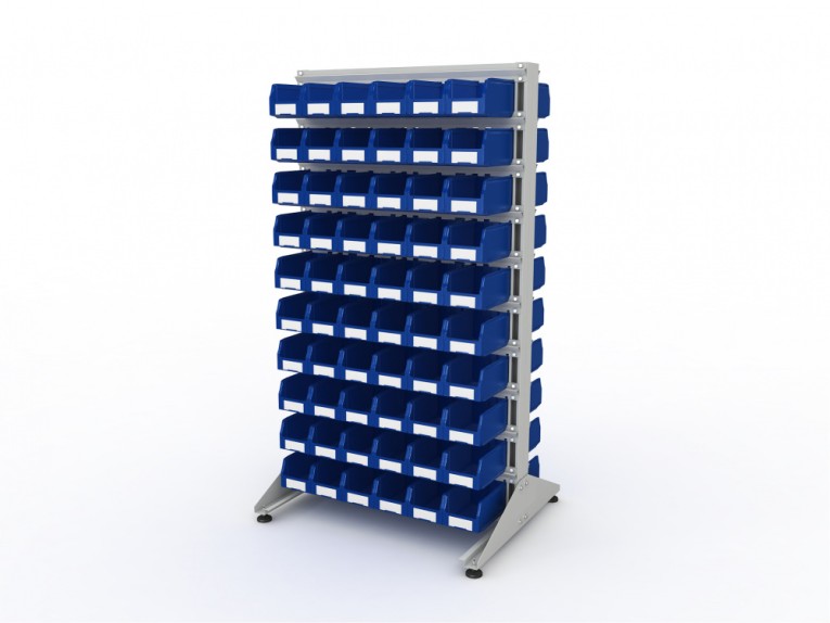 Стеллаж для пластиковых лотков SORTEX двухсторонний 1800x1000x800.02 купить в Туле
