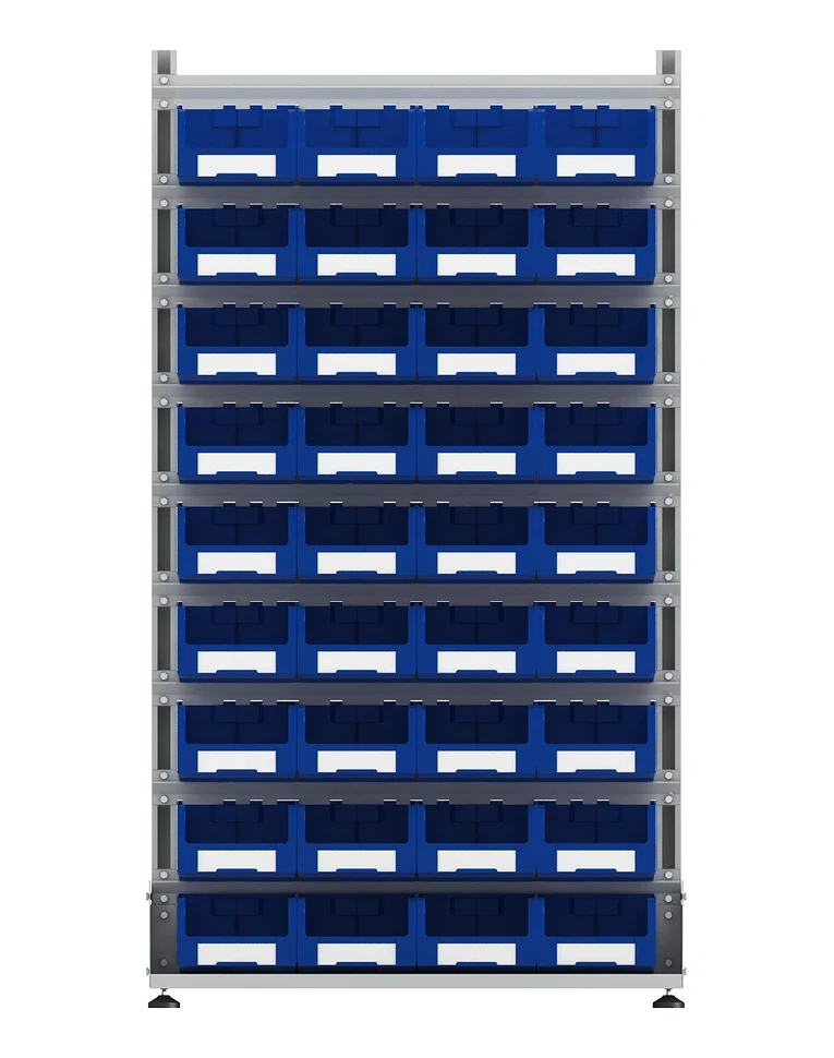 Стеллаж для пластиковых лотков SORTEX двухсторонний 1800x1000x800.03 купить в Туле