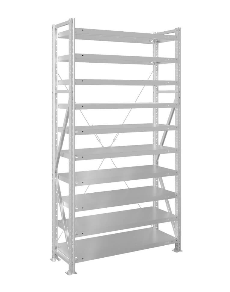Стеллаж MS U 3000x1200x1000 10 полок (400 кг, металл) купить в Туле