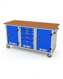 Верстак мобильный трехтумбовый WOKER PRO 3151.1800