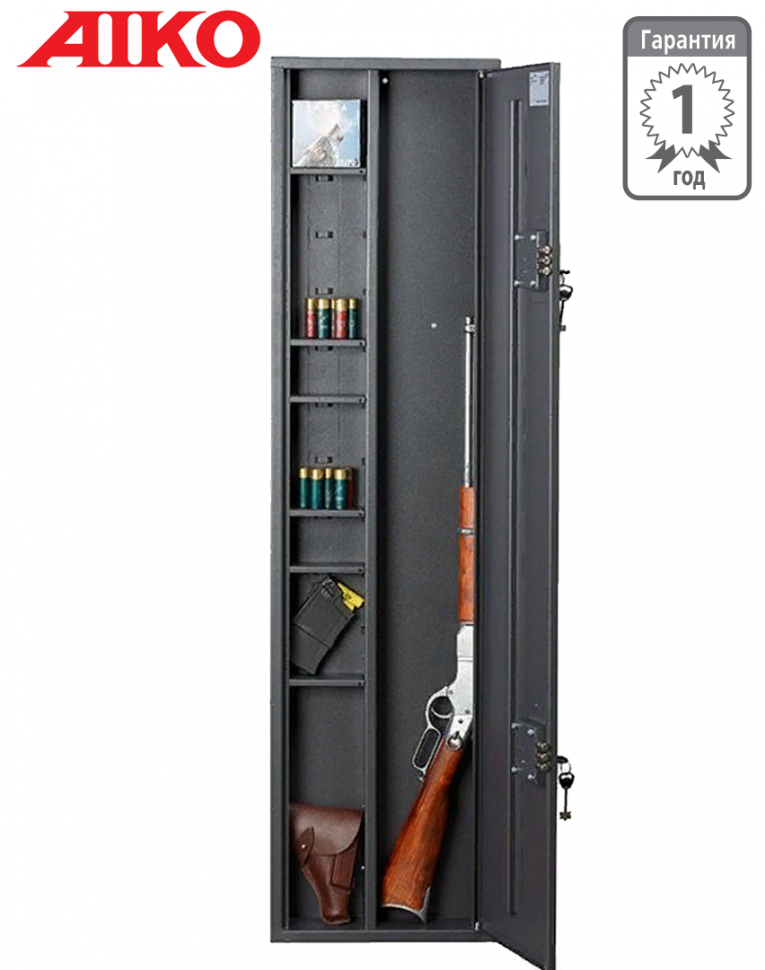 Узкий сейф для оружия Aiko Чирок 1409 (глубина 9 см) купить в Туле