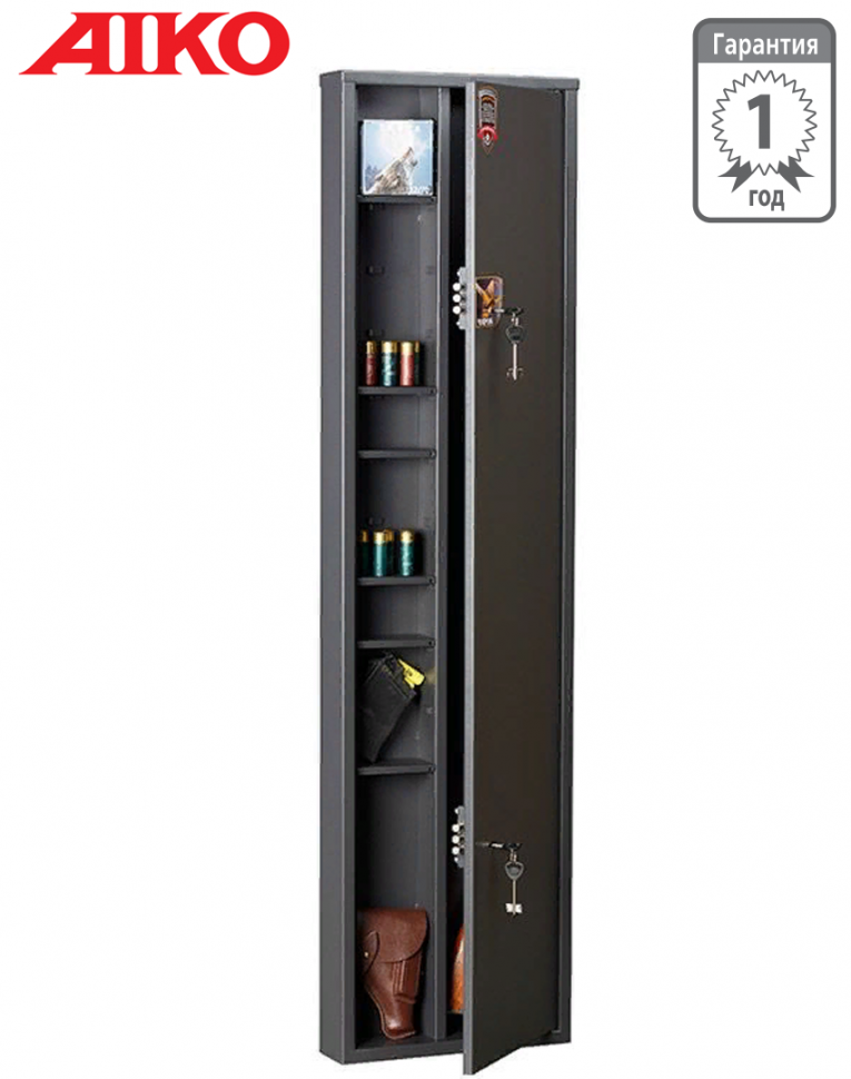 Узкий сейф для оружия Aiko Чирок 1409 (глубина 9 см) купить в Туле