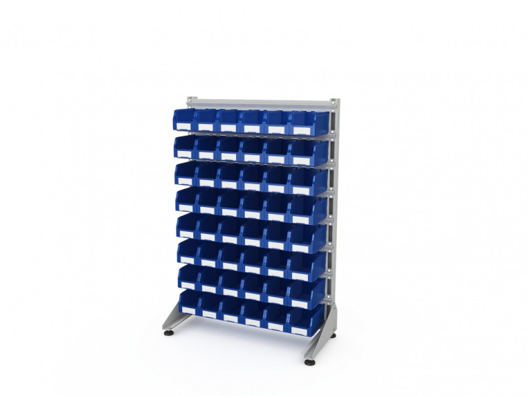 Стеллаж для пластиковых лотков SORTEX односторонний 1500x1000x450.02 купить в Туле