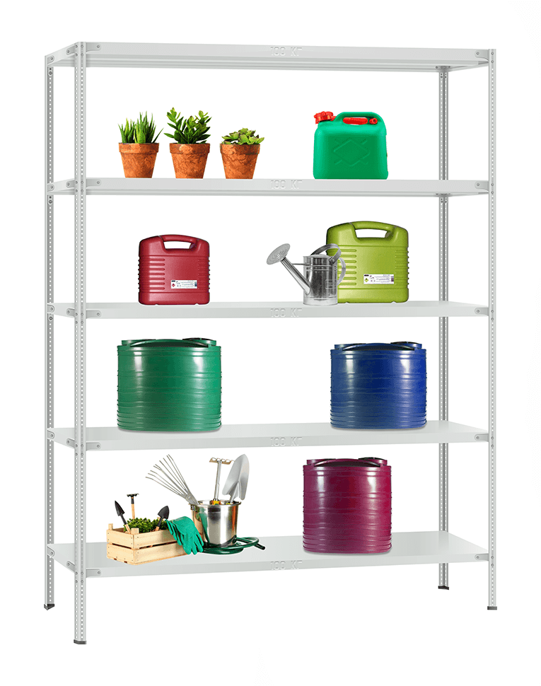 Стеллаж металлический Титан МС-900 1500x1000x400 5 полок купить в Туле