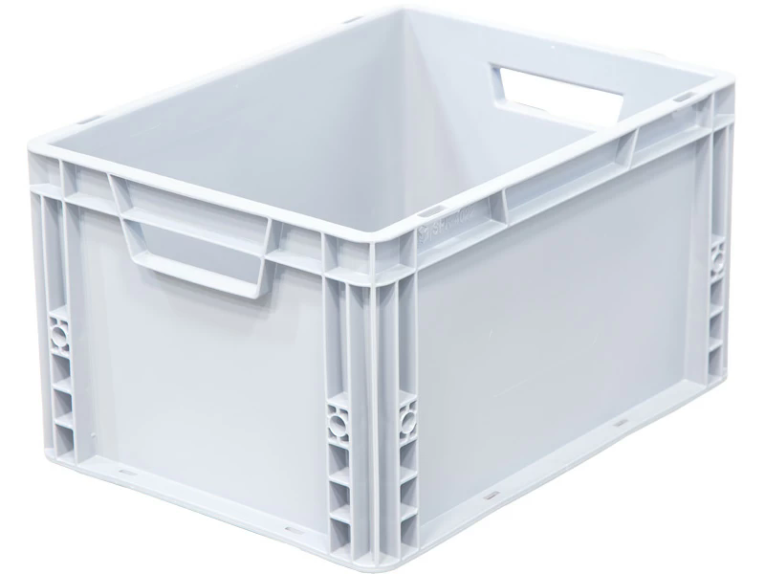 Ящик 400х300х220 сплошной, усиленное дно, цв. серый купить в Туле Ящик 400х300х220 сплошной, усиленное дно, цв. серый купить в Туле