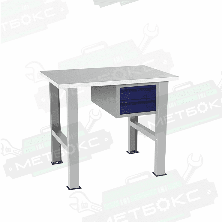 Верстак бестумбовый с подвесным ящиком ВП-Э купить в Туле