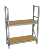 Стеллаж грузовой СГР 2500x1200x800 2 полки (ДСП) Стеллаж грузовой СГР 2500x1200x800 2 полки (ДСП)