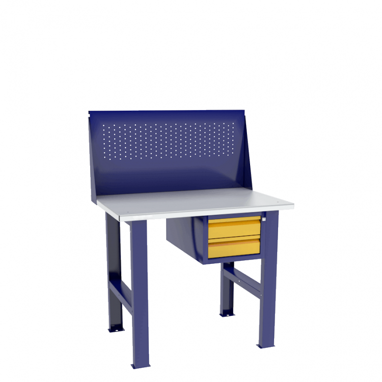 Верстак бестумбовый с подвесным ящиком ВП-Э с экраном купить в Туле