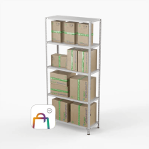 Стеллаж ПВЗ Сбер 2000х1000х400 5 полок