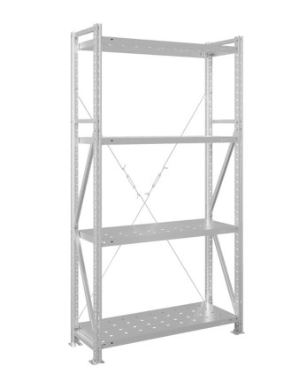 Стеллаж MS U 2500x700x800 4 полки (400 кг, перф) купить в Туле