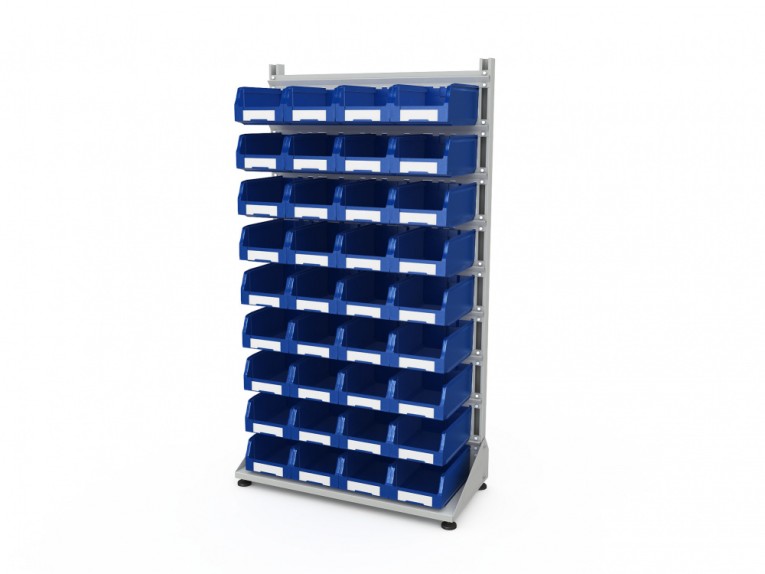 Стеллаж для пластиковых лотков SORTEX односторонний 1800x1000x450.03 купить в Туле