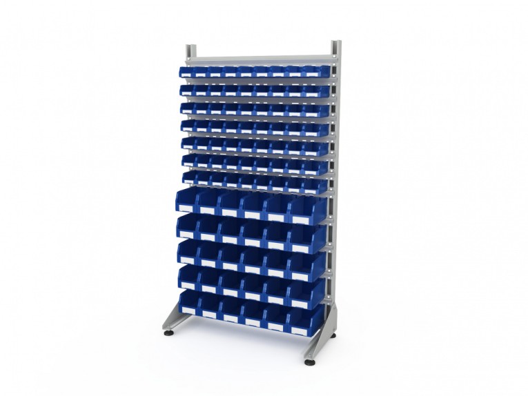 Стеллаж для пластиковых лотков SORTEX односторонний 1800x1000x450.04 купить в Туле