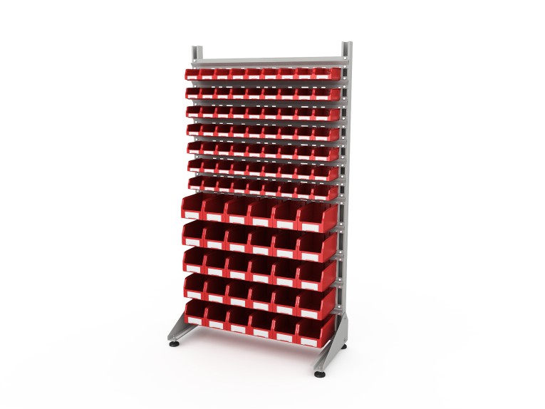 Стеллаж для пластиковых лотков SORTEX односторонний 1800x1000x450.04 купить в Туле