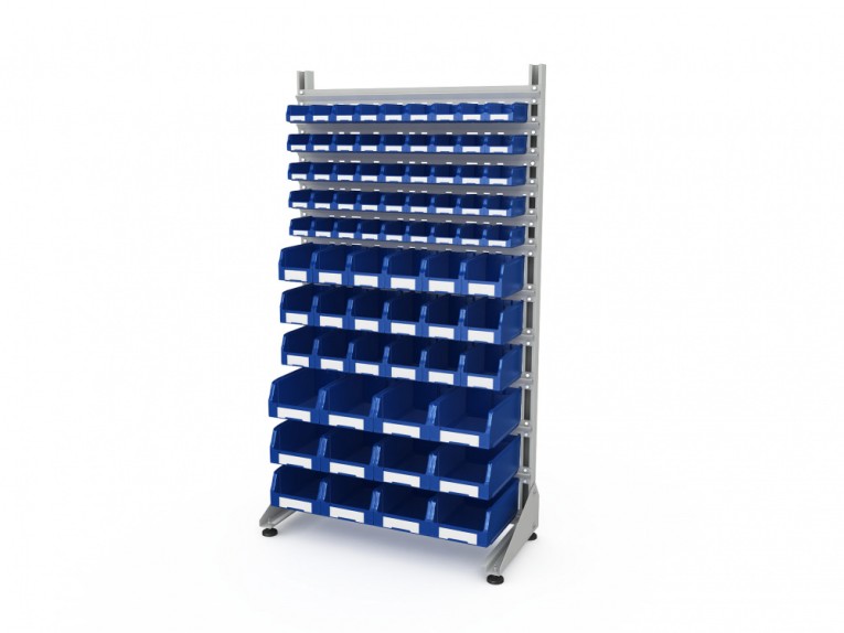 Стеллаж для пластиковых лотков SORTEX односторонний 1800x1000x450.06 купить в Туле