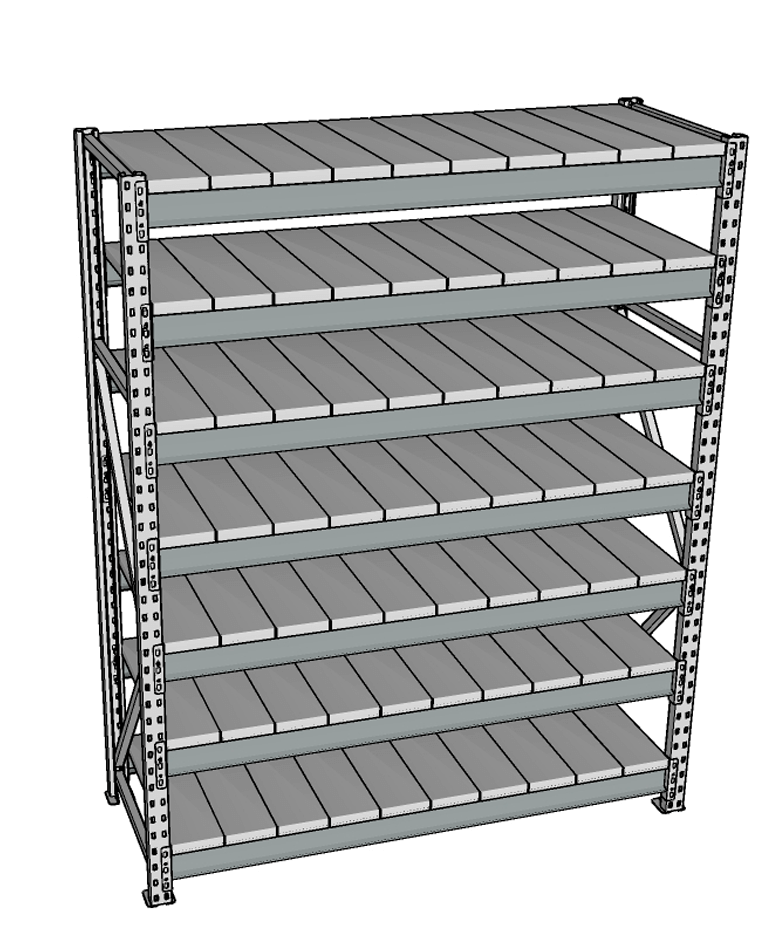 Стеллаж грузовой СГР 2500x1800x1000 7 полок (металл) купить в Туле Стеллаж грузовой СГР 2500x1800x1000 7 полок (металл) купить в Туле