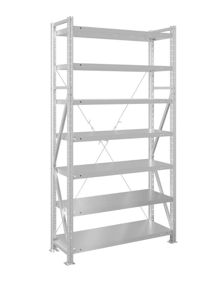 Стеллаж MS U 2500x700x800 7 полок (200 кг, металл) купить в Туле