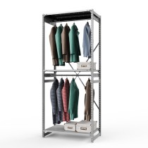 Стеллаж металлический ТСУ Универсал, 2500х1060х600 мм.Штанги: 2шт. Полки: металл перф. 3 шт.