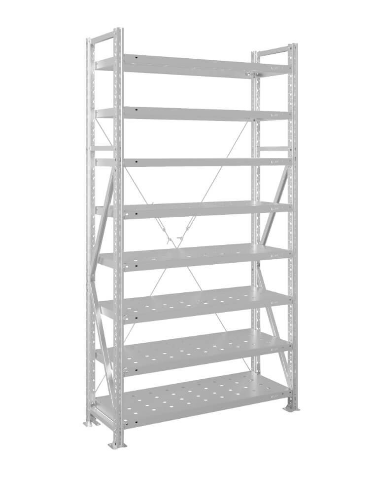 Стеллаж MS U 3000x1500x400 8 полок (200 кг, перф) купить в Туле