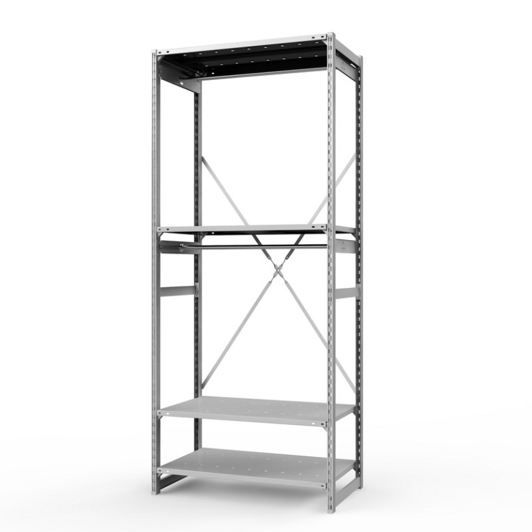 Стеллаж металлический ТСУ Универсал, 2500х1060х600 мм.Штанги: 2шт. Полки: металл перф. 4 шт. купить в Туле
