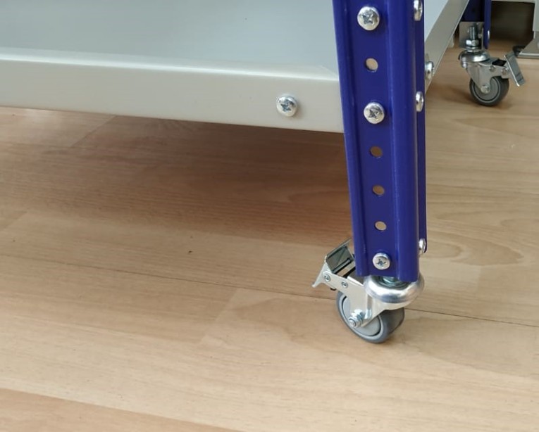 Тележка металлическая с тремя открытыми полками WDS Garage