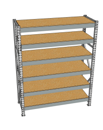 Стеллаж грузовой СГР 2000x900x1000 6 полок (ДСП) Стеллаж грузовой СГР 2000x900x1000 6 полок (ДСП)