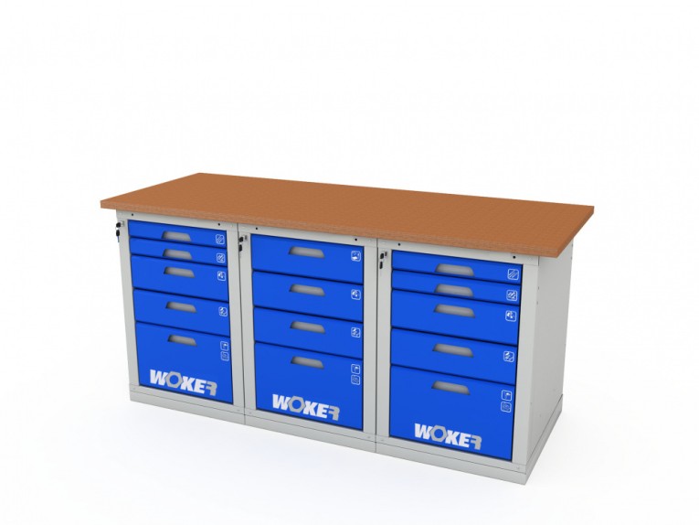 Верстак трехтумбовый WOKER PRO 3545.1800 купить в Туле